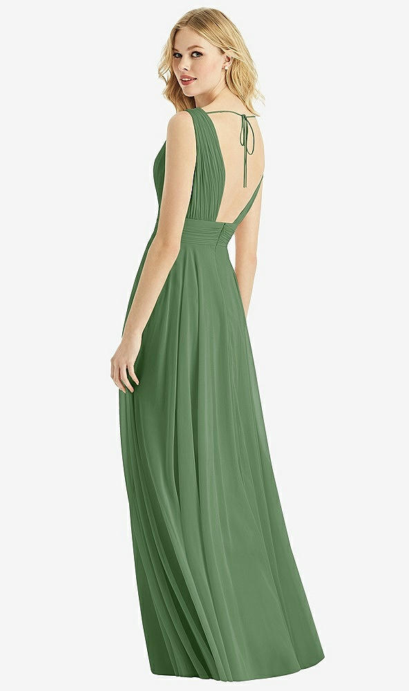 Back View - Vineyard Green & Light Nude Bella Bridesmaids Dress BB109