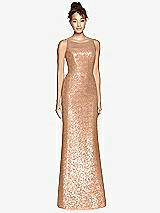 Front View Thumbnail - Copper Rose Dessy Bridesmaid Dress 3010