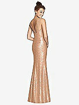 Rear View Thumbnail - Copper Rose Dessy Bridesmaid Dress 3010