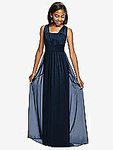 Front View Thumbnail - Midnight Navy Dessy Collection Junior Bridesmaid Dress JR543