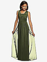 Front View Thumbnail - Olive Green Dessy Collection Junior Bridesmaid Dress JR543