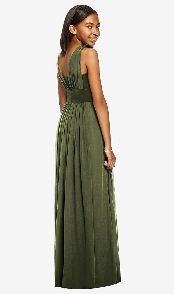 Back View - Olive Green Dessy Collection Junior Bridesmaid Dress JR543