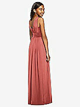 Rear View Thumbnail - Coral Pink Dessy Collection Junior Bridesmaid Dress JR543