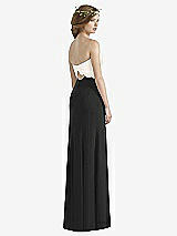 Rear View Thumbnail - Black & Ivory Social Bridesmaids Dress 8191