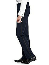 Rear View Thumbnail - Navy Hardwick Navy Modern Fit Tuxedo Pant