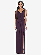 Front View Thumbnail - Aubergine After Six Bridesmaid Dress 6799