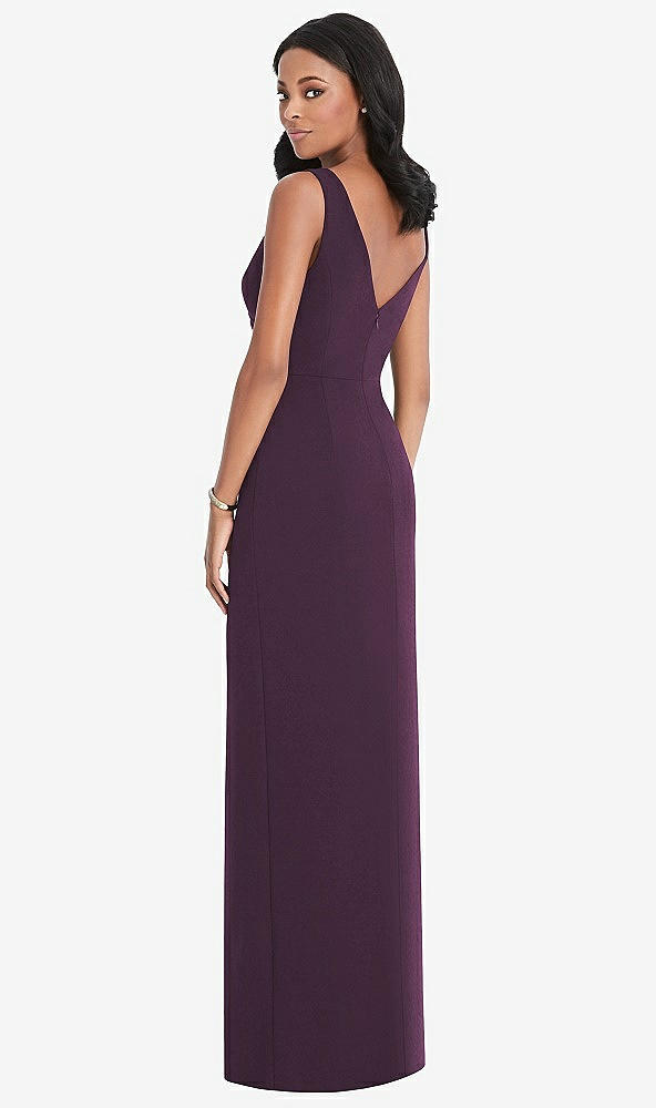 Back View - Aubergine After Six Bridesmaid Dress 6799