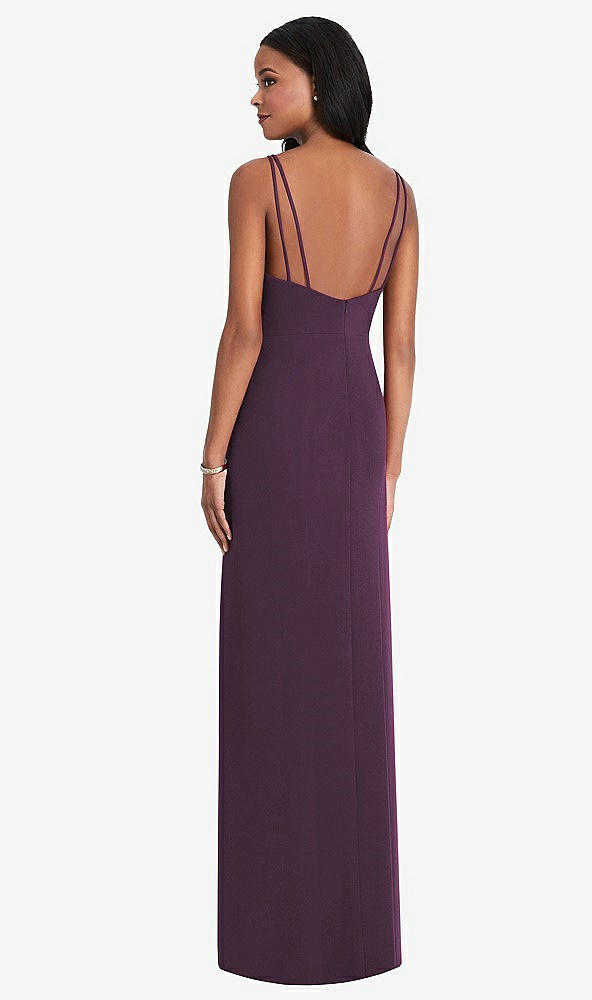 Back View - Aubergine After Six Bridesmaid Dress 6801