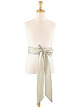 Front View Thumbnail - Champagne Satin Twill Flower Girl Sash