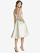 Rear View Thumbnail - Ivory Gold Dessy Bridesmaid Dress 3035