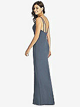 Rear View Thumbnail - Silverstone Keyhole Neck Mermaid Dress with Front Slit