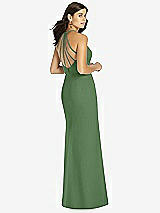 Rear View Thumbnail - Vineyard Green Sunburst Strap Back Mermaid Dress