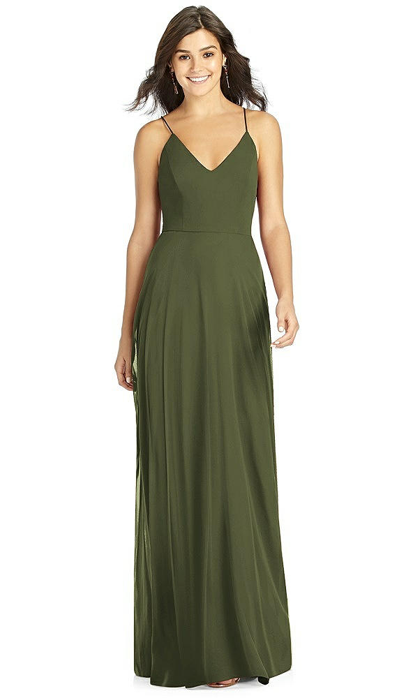 Front View - Olive Green Thread Bridesmaid Style Ida