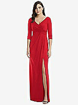 Front View Thumbnail - Parisian Red After Six Bridesmaid Dress 6813