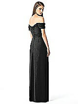 Rear View Thumbnail - Black Silver Dessy Shimmer Bridesmaid Dress 2844LS