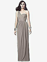Alt View 1 Thumbnail - Taupe Silver Dessy Shimmer Bridesmaid Dress 2905LS
