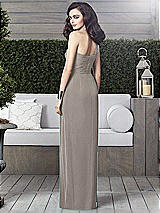 Alt View 2 Thumbnail - Taupe Silver Dessy Shimmer Bridesmaid Dress 2905LS