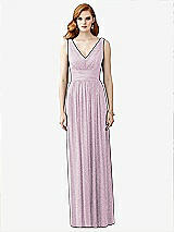 Front View Thumbnail - Suede Rose Silver Dessy Shimmer Bridesmaid Dress 2955LS