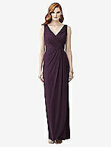Front View Thumbnail - Aubergine Silver Dessy Shimmer Bridesmaid Dress 2958LS