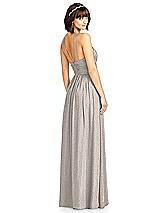 Rear View Thumbnail - Taupe Silver Dessy Shimmer Bridesmaid Dress 2969LS