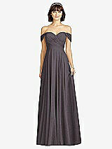 Alt View 1 Thumbnail - Stormy Silver Dessy Shimmer Bridesmaid Dress 2970LS