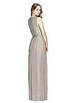Rear View Thumbnail - Taupe Silver Dessy Shimmer Bridesmaid Dress 3025LS
