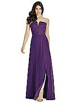 Front View Thumbnail - Majestic Gold Dessy Shimmer Bridesmaid Dress 3041LS