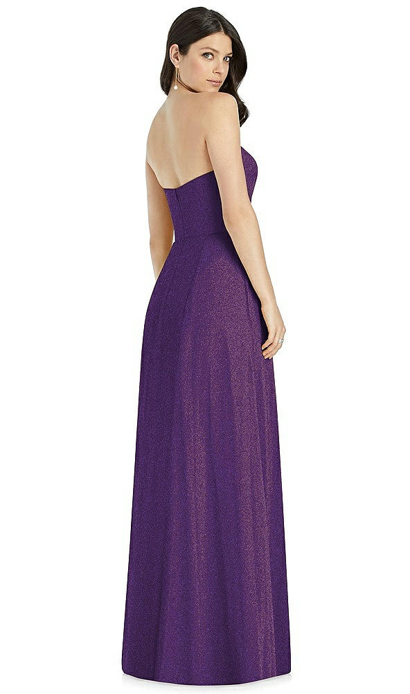 Back View - Majestic Gold Dessy Shimmer Bridesmaid Dress 3041LS