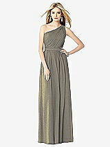 Front View Thumbnail - Mocha Gold After Six Shimmer Bridesmaid Dress 6706LS