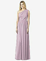 Front View Thumbnail - Suede Rose Silver After Six Shimmer Bridesmaid Dress 6728LS