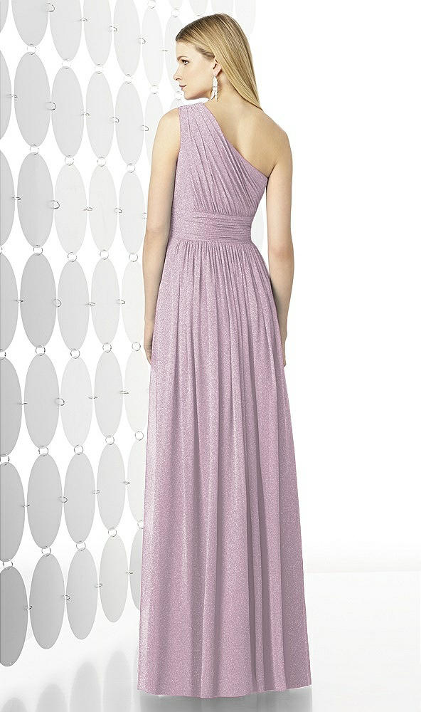 Back View - Suede Rose Silver After Six Shimmer Bridesmaid Dress 6728LS