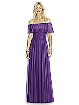 Front View Thumbnail - Majestic Gold After Six Shimmer Bridesmaid Dress 6763LS