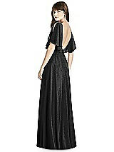 Rear View Thumbnail - Black Silver After Six Shimmer Bridesmaid Dress 6778LS
