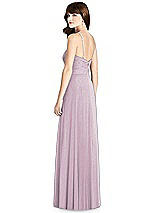 Rear View Thumbnail - Suede Rose Silver After Six Shimmer Bridesmaid Dress 6782LS
