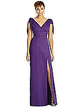 Front View Thumbnail - Majestic Gold Studio Design Shimmer Bridesmaid Dress 4542LS