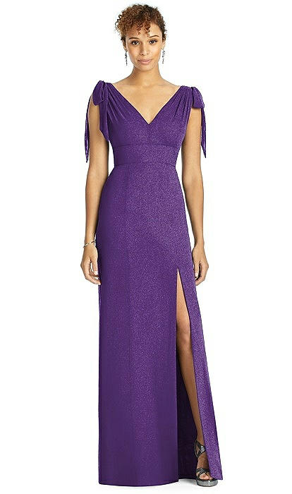 Purple Gold Bridesmaid Dresses