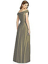 Rear View Thumbnail - Mocha Gold Bella Bridesmaid Shimmer Dress BB123LS