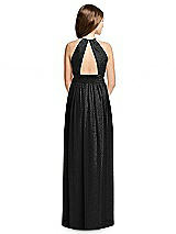 Rear View Thumbnail - Black Silver Dessy Shimmer Junior Bridesmaid Dress JR539LS