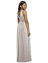 Rear View Thumbnail - Taupe Silver Dessy Shimmer Junior Bridesmaid Dress JR543LS
