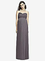 Front View Thumbnail - Stormy Silver Dessy Shimmer Maternity Bridesmaid Dress M426LS