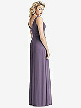 Rear View Thumbnail - Lavender Sleeveless Pleated Skirt Maxi Dress with Pockets