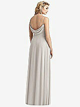 Front View Thumbnail - Oyster Cowl-Back Double Strap Maxi Dress with Side Slit