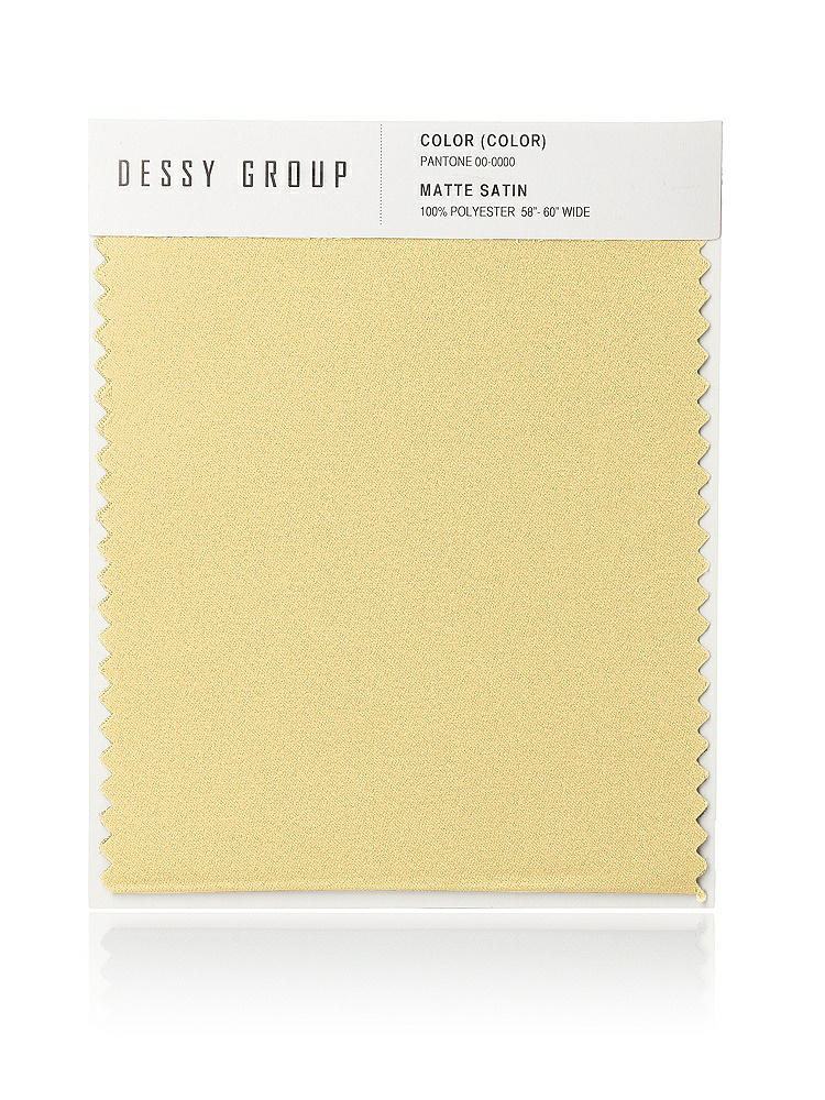 Front View - Buttercup Matte Satin Fabric Swatch