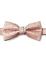Side View Thumbnail - Toasted Sugar/sienna/ivory Modern Polka Dot Pre-Tied Bow-Tie