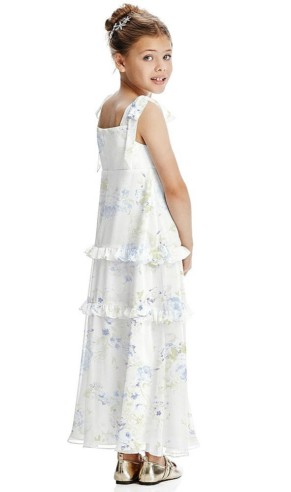 Back View - Bleu Garden Flower Girl Dress FL4071