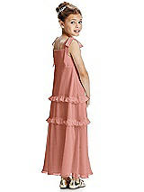 Rear View Thumbnail - Desert Rose Flower Girl Dress FL4071