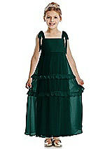 Front View Thumbnail - Evergreen Flower Girl Dress FL4071