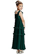 Rear View Thumbnail - Evergreen Flower Girl Dress FL4071
