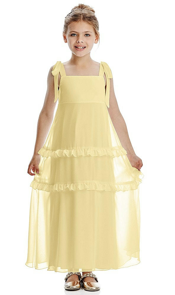 Front View - Pale Yellow Flower Girl Dress FL4071