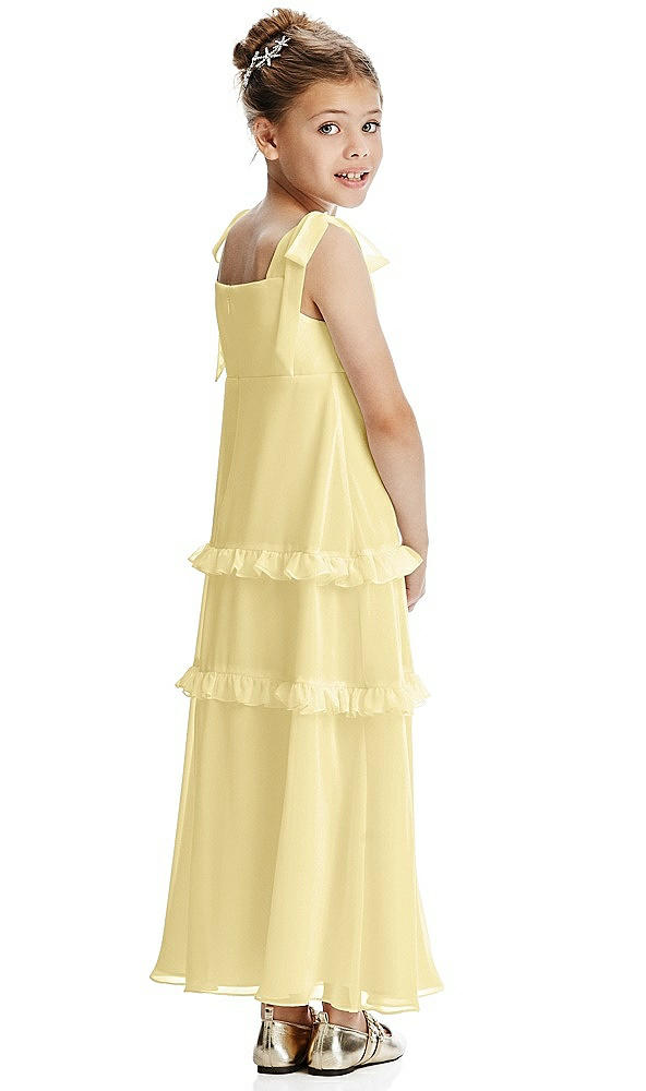 Back View - Pale Yellow Flower Girl Dress FL4071